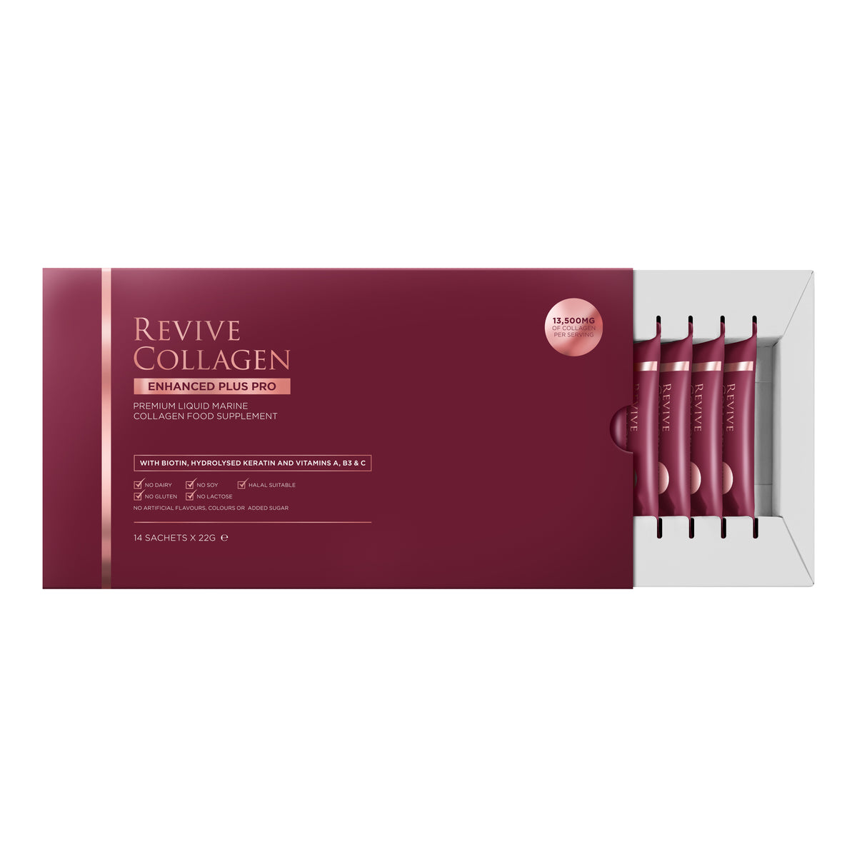 Revive Collagen Enhanced Plus Pro Hydrolysed Marine Collagen Drink
