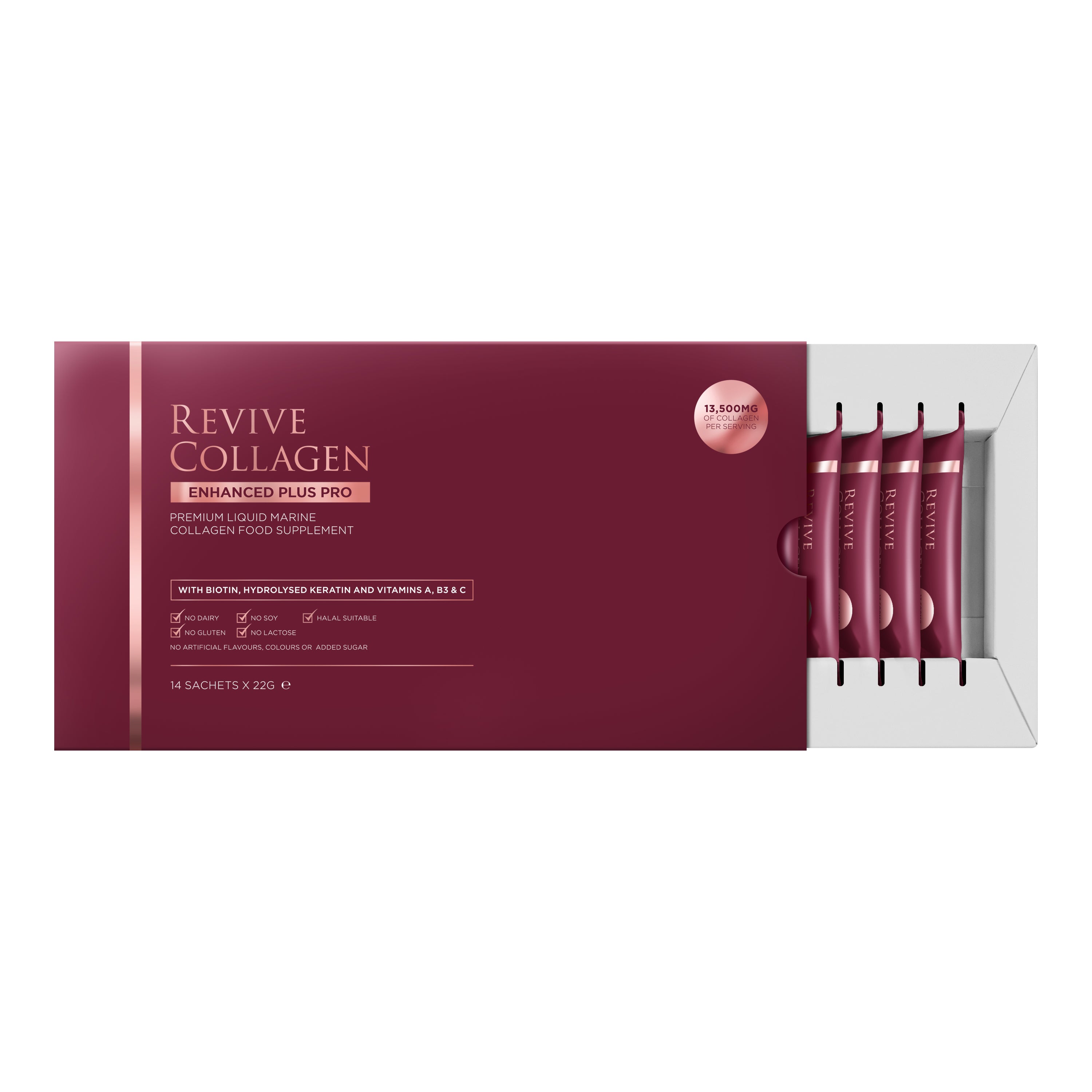 Revive Collagen Enhanced Plus Pro - Hydrolysed Marine Collagen Drink