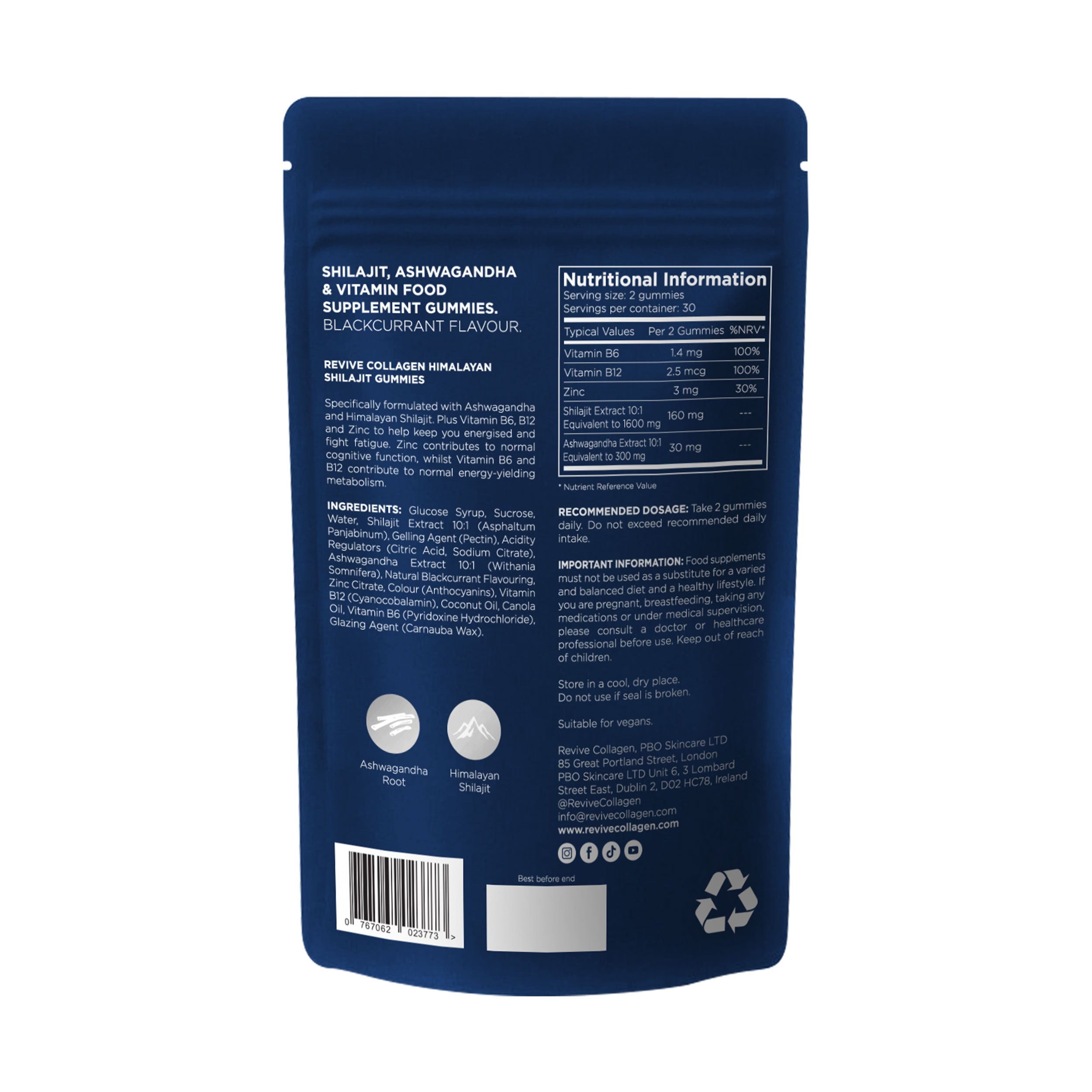 Revive Collagen Himalayan Shilajit Gummies