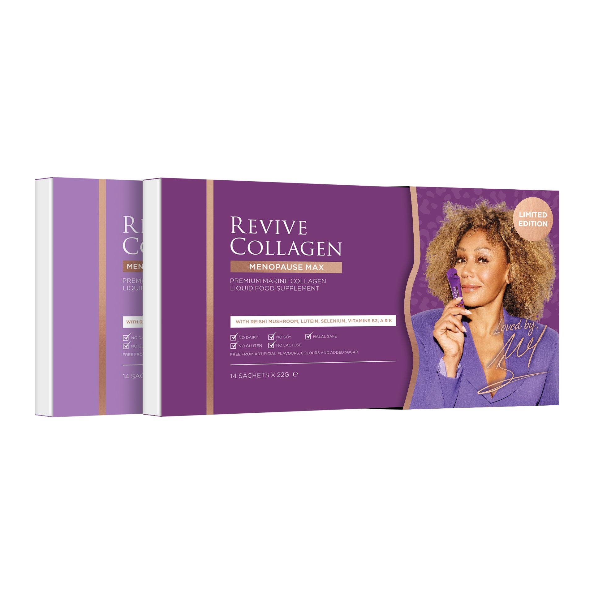 Mel B’s most loved Menopause bundle - Menopause Max and Beauty Sleep Hydrolysed Marine Collagen Drink
